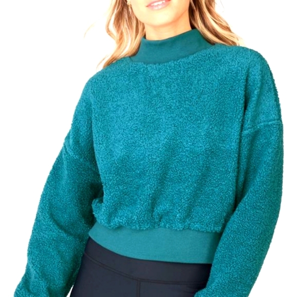 Fabletics Teal Malia Polar Fleece Pullover - Size 3x - Picture 1 of 5
